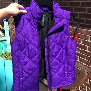 Ralph Lauren sport purple vest winter